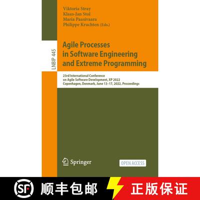 【3-4周达】Agile Processes in Software Engineering and Extreme Programming: 23rd International Confer... [9783031081682]