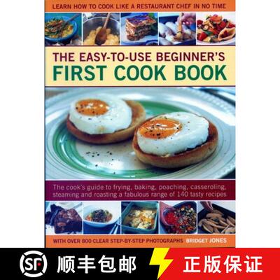 【3-4周达】Easy-to-Use Beginner's First Cook Book: The cook's guide to frying, baking, poaching, cass... [9781782141952]