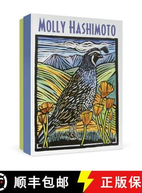 预订 B/N Molly Hashimoto [With 20 Assorted 5x7 Blank Notecars W/Envelopes] [9780764964619]