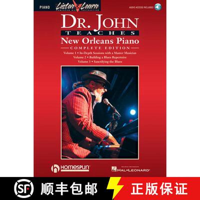 【3-4周达】Dr. John Teaches New Orleans Piano - Complete Edition Listen & Learn Series Includes Books... [9781495089473]