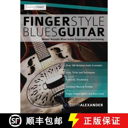 【3-4周达】Fingerstyle Blues Guitar [9781789330533]