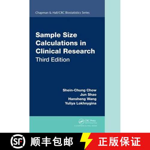 【3-4周达】精装 Sample Size Calculations in Clinical Research: Third Edition [9781138740983]