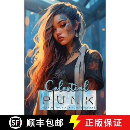 【3-4周达】Celestial Punk coloring book for adults and teens: Anime Manga Asia Punk Coloring Book | P... [9783758407161]