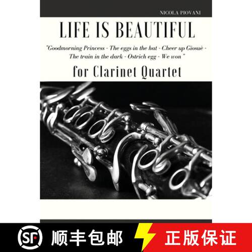 【3-4周达】Life is beautiful for Clarinet Quartet: Goodmorning Princess - The eggs in the hat -  Chee... [9791221028997]