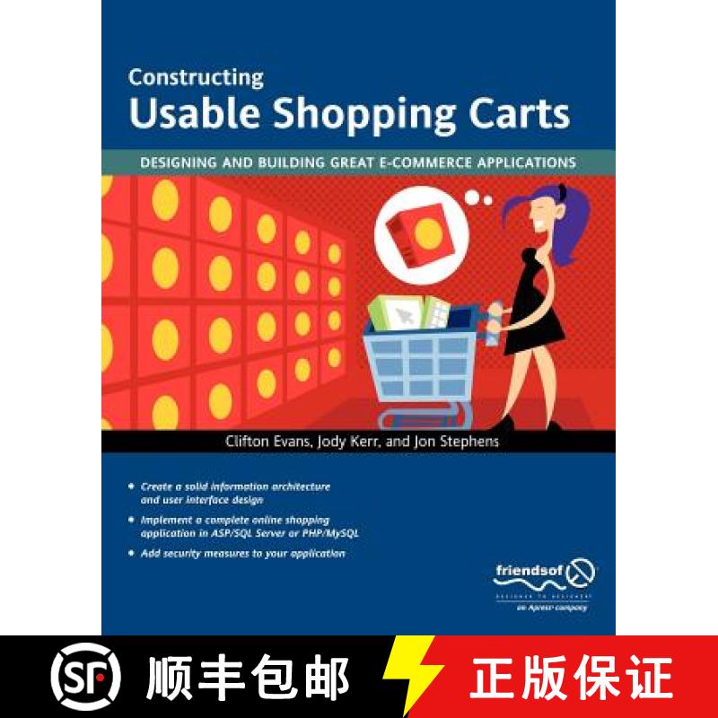 【3-4周达】Constructing Usable Shopping Carts: Designing and Building Great E-Commerce Applications [9781590594087]