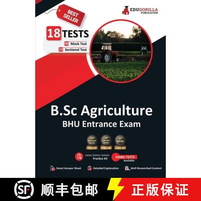 【3-4周达】EduGorilla B.Sc Agriculture Entrance Exam 2023 (BHU) - 8 Mock Tests and 10 Sectional Tests... [9789390239726]