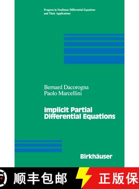 【3-4周达】Implicit Partial Differential Equations [9780817641214]