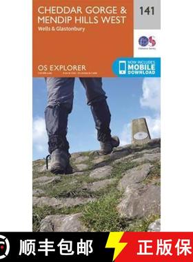 【3-4周达】Cheddar Gorge and Mendip Hills West [9780319243343]