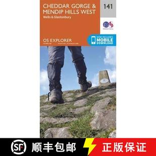 Cheddar Gorge West 9780319243343 Hills 3周达 Mendip and