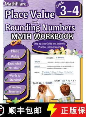 预订 Place Value and Expanded Notations Math Workbook 3rd and 4th Grade: Place Value Grade 3-4, Expan... [9798869372642]
