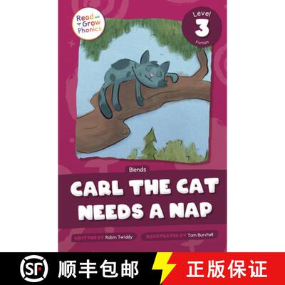 【3-4周达】Carl the Cat Needs a Nap: Level 3 (Blends) [9798893591262]