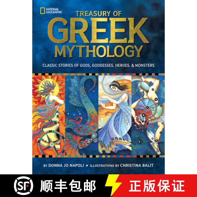 【3-4周达】Treasury of Greek Mythology: Classic Stories of Gods, Goddesses, Heroes & Monsters [9781426308444]