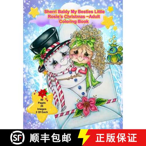 【3-4周达】Sherri Baldy My Besties Little Rosie's Christmas Coloring Book [9781945731600]