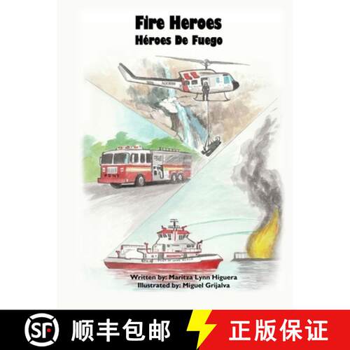 【3-4周达】精装 Fire Heroes - Héroes De Fuego [9781633022881]