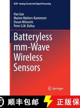 【3-4周达】Batteryless mm-Wave Wireless Sensors (1st ed. 2018) [9783319729794]