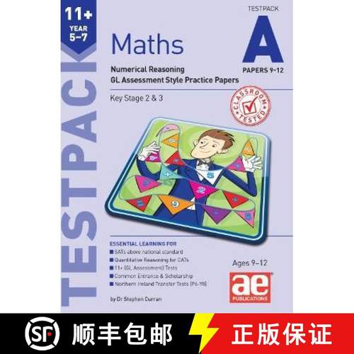 【3-4周达】11+ Maths Year 5-7 Testpack A Papers 9-12: Numerical Reasoning GL Assessment Style Practic... [9781910106907]