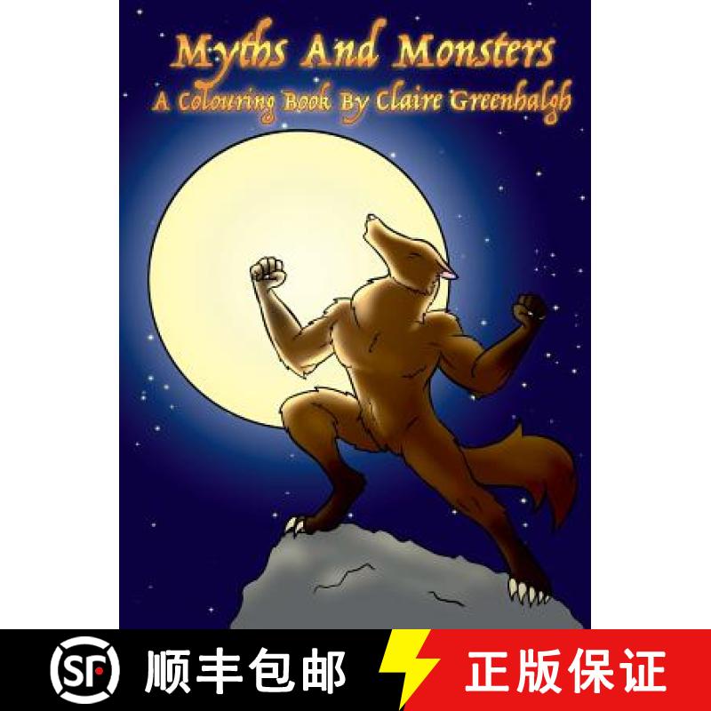 【3-4周达】Myths And Monsters: A Colouring Book: A Colouring Book [9780244988029]