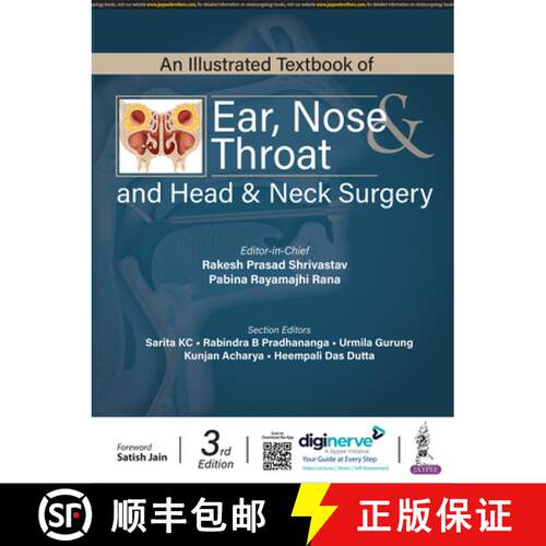 【3-4周达】An Illustrated Textbook of Ear, Nose & Throat and Head & Neck Surgery [9789356961432]
