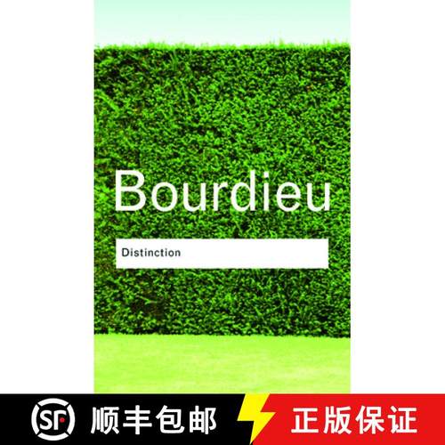 现货 区隔：品位判断力的社会批判 Distinction [9780415567886]