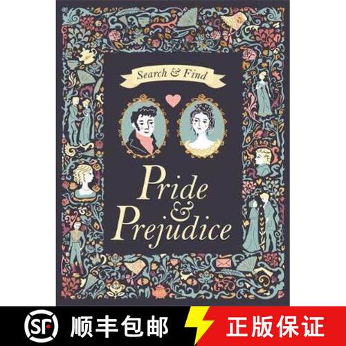 【3-4周达】精装 Pride and Prejudice Search and Find: A Jane Austen Search and Find Book [9781783708277]