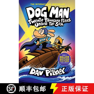 【3-4周达】精装 Dog Man: Twenty Thousand Fleas Under the Sea: A Graphic Novel (Dog Man #11): From the... [9781338801910]