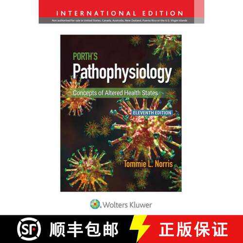 【3-4周达】精装 Porth's Pathophysiology : Concepts of Altered Health States [9781975176853]