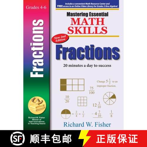 【3-4周达】Mastering Essential Math Skills: FRACTIONS, 2nd Edition [9781737263319]