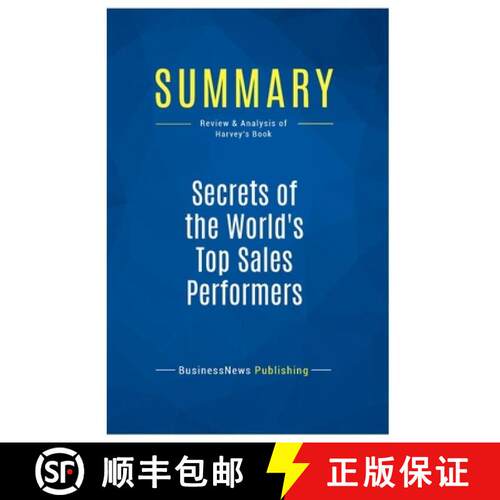 【3-4周达】Summary: Secrets of the World's Top Sales Performers: Review and Analysis of Harvey's Book [9782511044728]