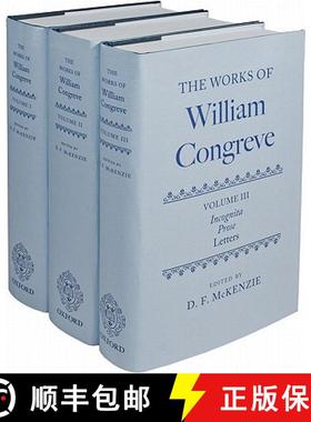 【3-4周达】The Works of William Congreve: Three-Volume Set [9780199202546]