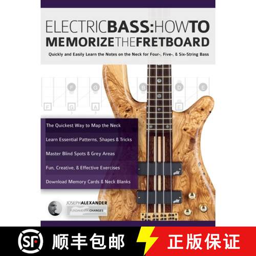 【3-4周达】Electric Bass: How To Memorize The Fretboard [9781789334005]