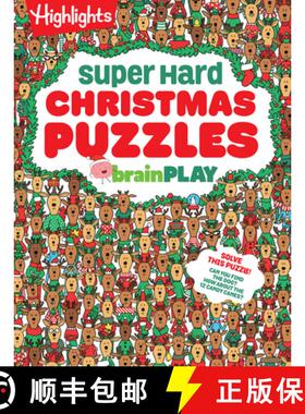 【3-4周达】Brainplay Super Hard Christmas Puzzles: 200+ Challenging Christmas Puzzles, Mazes, Logic G... [9781639623433]