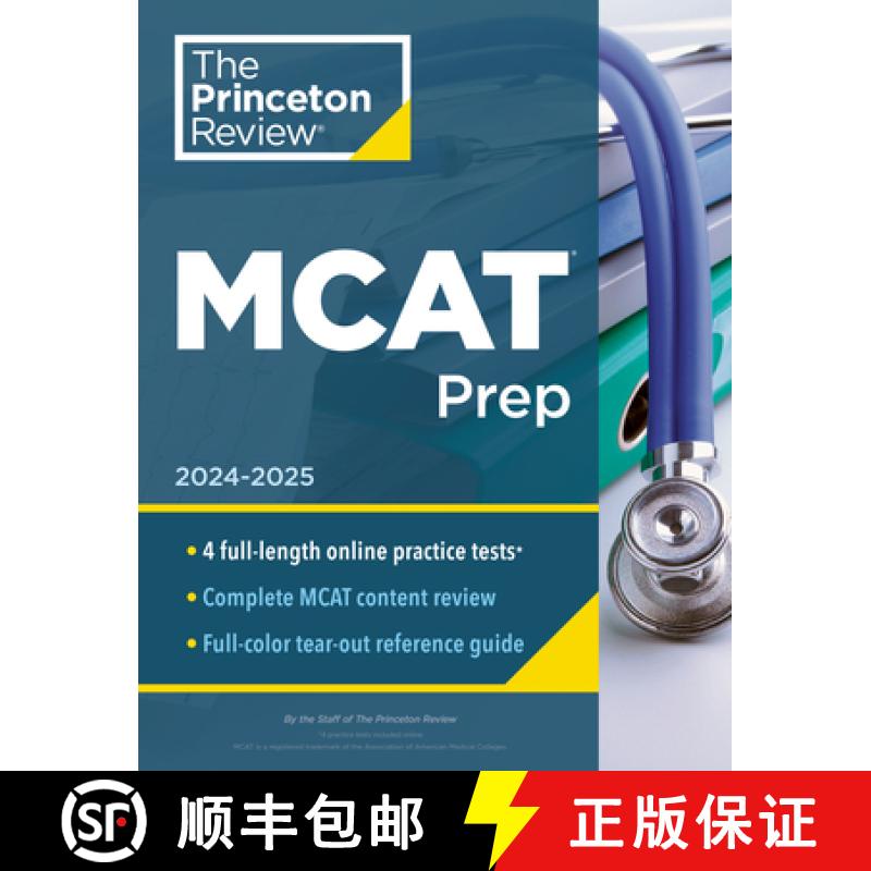 Princeton Review MCAT Prep, 2024-2025: 4 Practice Tests + Complete Content Coverage [9780593516577]