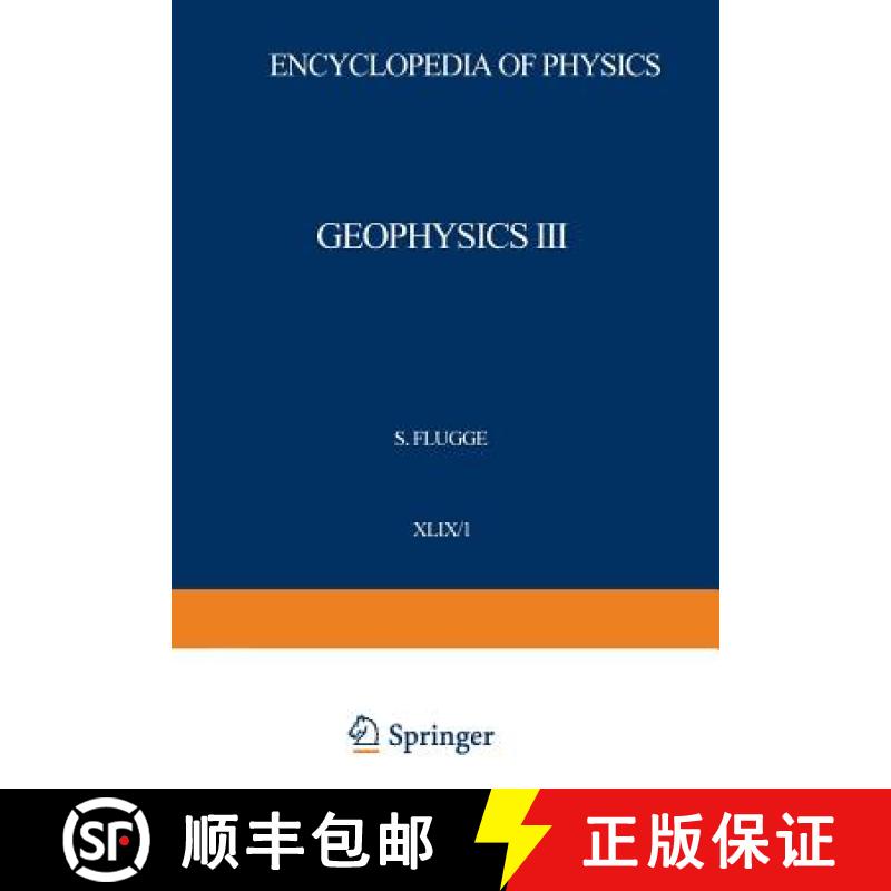 【3-4周达】Geophysics III / Geophysik III: Part I / Teil I [9783642460401]