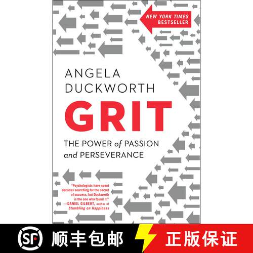 【3-4周达】精装 Grit: The Power of Passion and Perseverance [9781501111105]