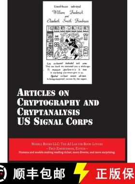 【3-4周达】Articles on Cryptography and Cryptanalysis [9781608883196]