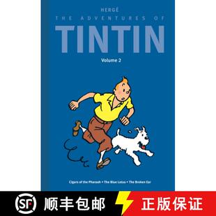 【3-4周达】The Adventures of Tintin: Volume 2: Cigars of the Pharaoh / The Blue Lotus / The Broken Ear [9780316582667]