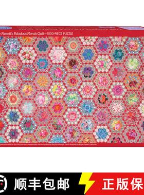 预订 Kaffe Fassett's Fabulous Florals Quilt Jigsaw Puzzle for Adults: 1000 Pieces, Dimensions 29.5 X ... [9781644031865]