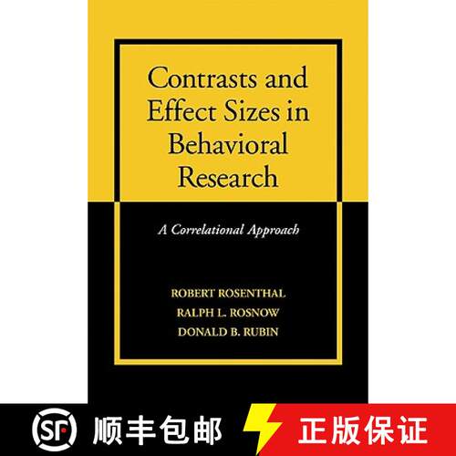 【3-4周达】Contrasts and Effect Sizes in Behavioral Research: A Correlational Approach [9780521659802]