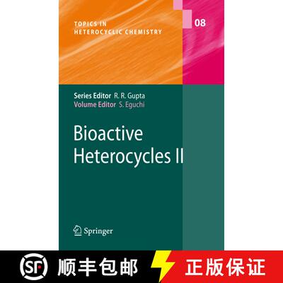 【3-4周达】精装 Bioactive Heterocycles II [9783540725916]