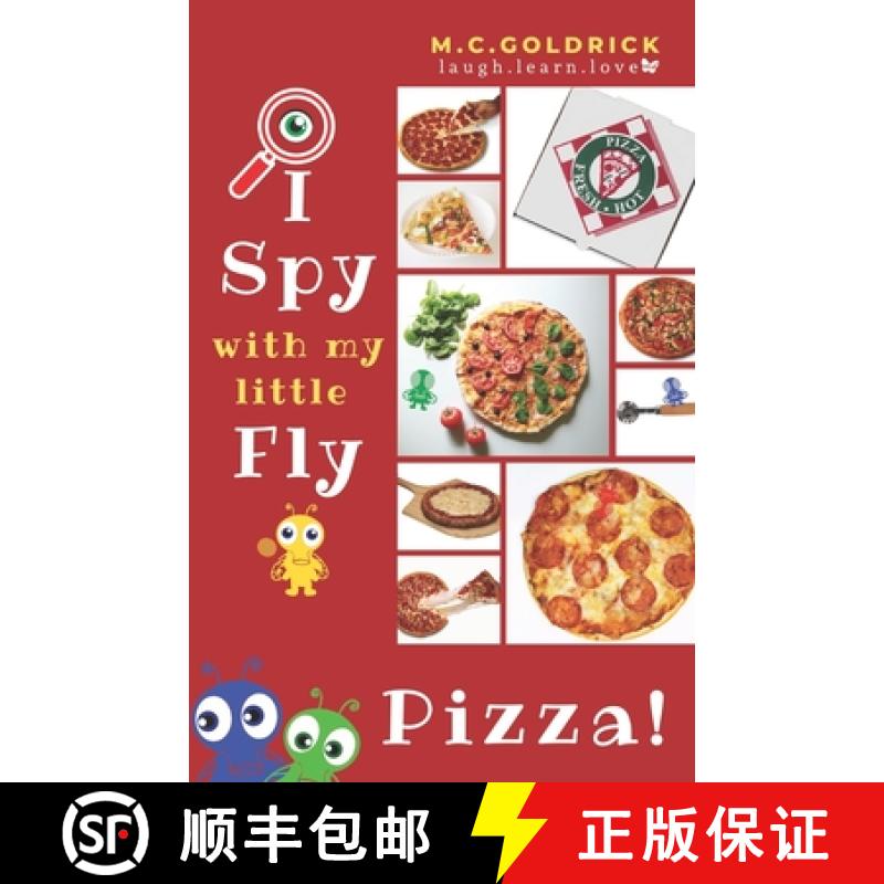 【3-4周达】Pizza: I Spy | Look & Find | Fun Facts | Joke Book for Boys & Girls Ages 0- 7 Years Old [9781999573546]