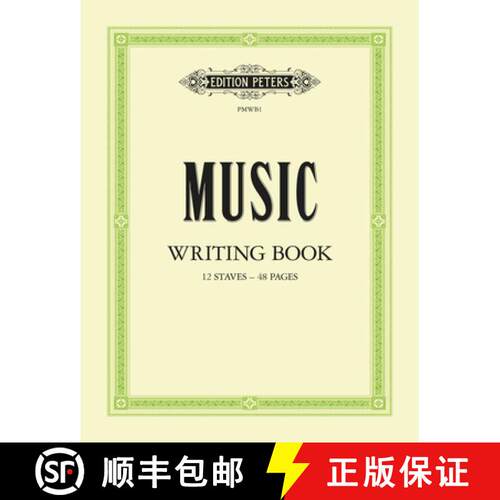 【3-4周达】Music Writing Book: Portrait, 12-stave [9790300755977]