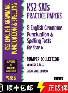【3-4周达】KS2 SATs Practice Papers 8 English Grammar, Punctuation and Spelling Tests for Year 6 Bump... [9781912956289]