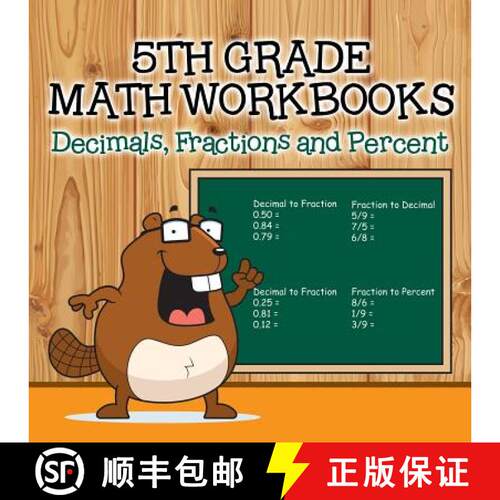 【3-4周达】Fifth Grade Math Workbooks: Decimals, Fractions and Percent [9781682601037]