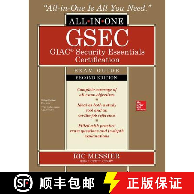【3-4周达】Gsec Giac Security Essentials Certification All-In-One Exam Guide, Second Edition [9781260453201]