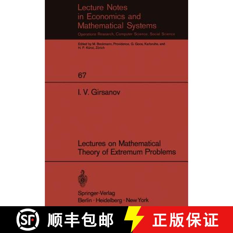 【3-4周达】Lectures on Mathematical Theory of Extremum Problems [9783540058571]