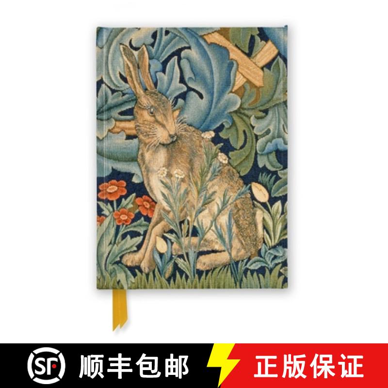 【3-4周达】V&a: William Morris: Hare from the Forest Tapestry (Foiled Journal) [9781804173510]
