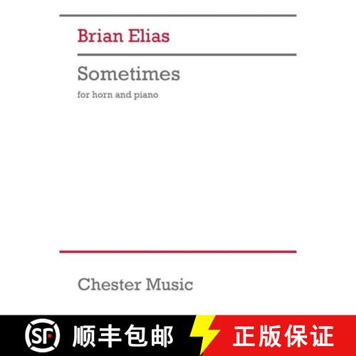 【3-4周达】Sometimes: For Horn and Piano [9798350170290]