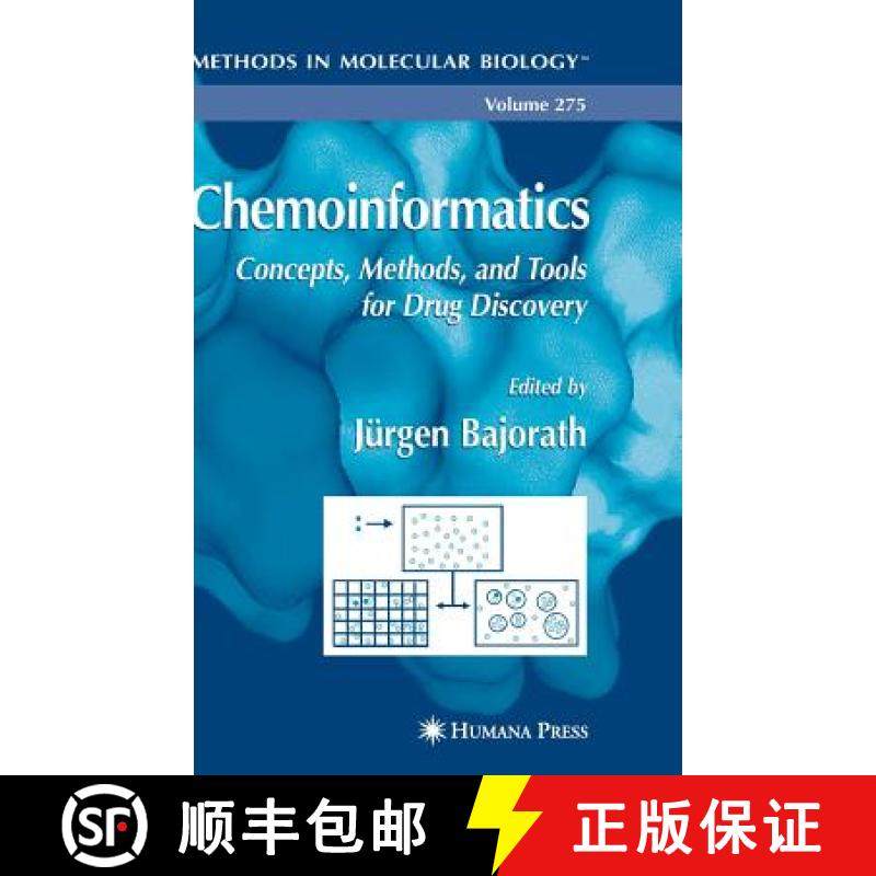 【3-4周达】Chemoinformatics : Concepts, Methods, and Tools for Drug Discovery [9781588292612]