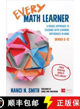 【3-4周达】Every Math Learner, Grades 6-12: A Doable Approach to Teaching with Learning Differences i... [9781506340746]