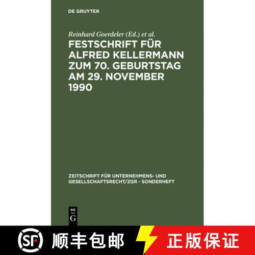 【3-4周达】精装 Festschrift für Alfred Kellermann zum 70. Geburtstag am 29. November 1990 [9783110125498]